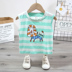 Boy mỏng bé không tay T-shirt 2020 mới trẻ em vừa và nhỏ 1-3 bông phim hoạt hình áo khoác vest Hàn Quốc phiên bản của thủy triều. 