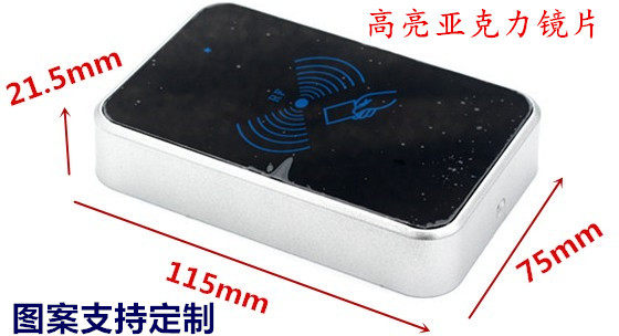 M514id kic card access control machine reading head swipe card holder hair clip holder plastic housing 115 * 75 * 21 5MM