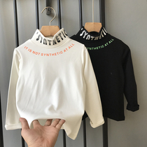 Boys  autumn new long-sleeved cotton t-shirt Korean version of childrens clothing female baby fashion trend cool inner tie base shirt top