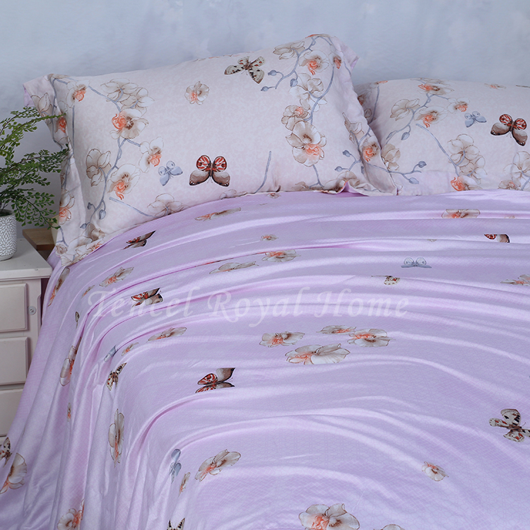 Phong cách châu âu tinh khiết 60 celestial quilt cover Lysell Tencel mượt cảm ứng mềm duy nhất quilt đơn bìa