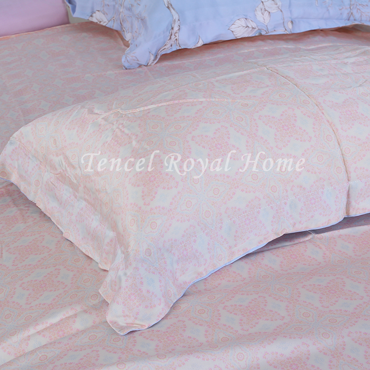 Phong cách châu âu tinh khiết 60 celestial quilt cover Lysell Tencel mượt cảm ứng mềm duy nhất quilt đơn bìa