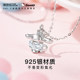 ສີ Trendy painting x Sanrio Jade Gui Dog light luxury niche design high-end sterling silver necklace birthday gift women chain clavicle chain