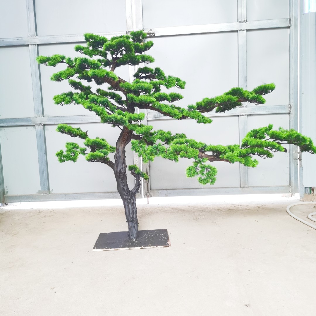 Simulation Pine greet pines Pinewood Pine Trees Mall Hotel Decoration of Scenic Beauty Greet Guests Pine Landscape Swing