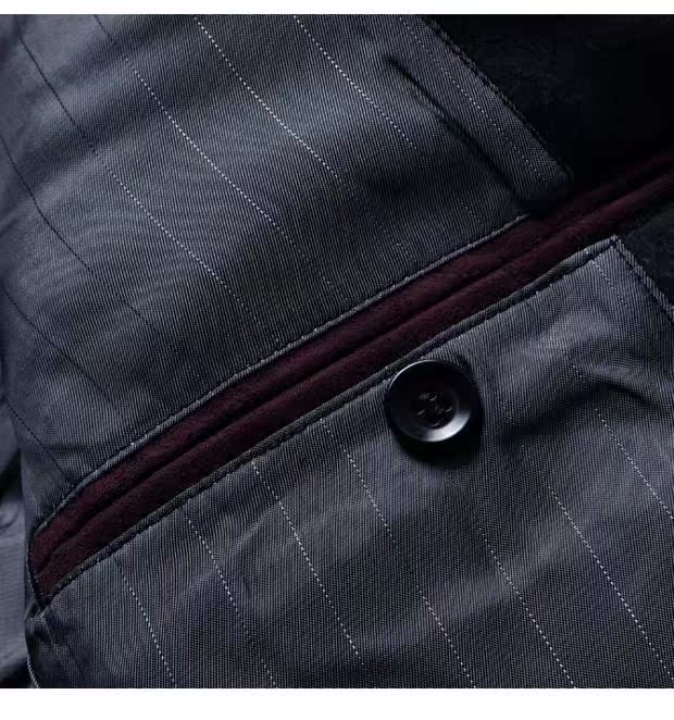 E529. Áo khoác len nam cho nam 87,7% len thẳng ngực công sở áo ấm giản dị 83067 áo jacket nam