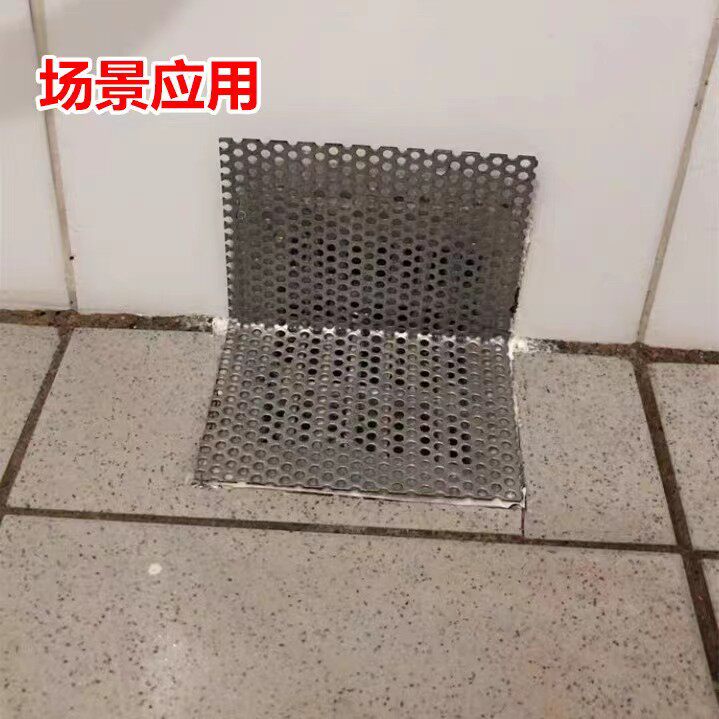 Трапных аксессуары 不锈钢侧排水下水道过滤网阳台排水口l型地漏网片浴室毛发防堵网