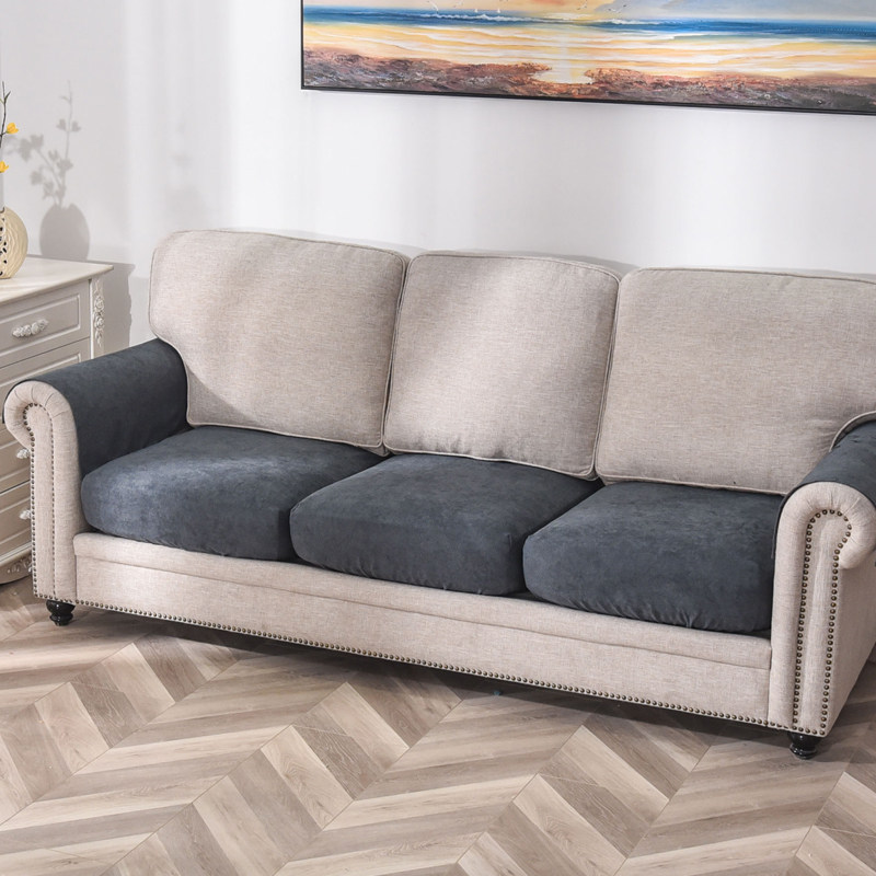 Sofa cover cover cotton and linen combination sofa cushion cover all-inclusive sponge cover cover li backrest cover fabric sofa li custom-made