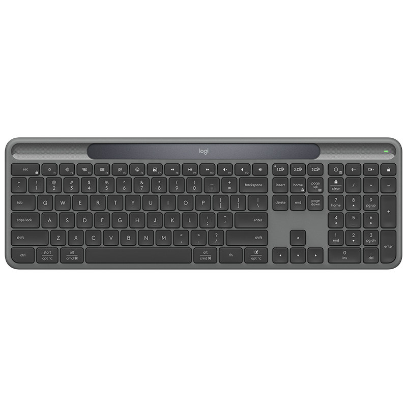Logitech Official Flagship Store K980 Wireless Bluetooth Keyboard Ai Silent Office Ultra-Thin Solar Tablet High Aesthetic Value