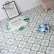 Simple modern Nordic tiles Bathroom wall tiles Kitchen tiles Non-slip balcony tiles Flower art tiles Bathroom