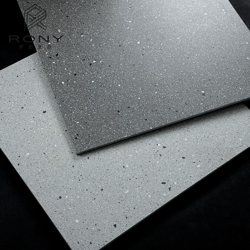 Nordic terrazzo floor tile 600x600 bathroom kitchen large particle whole body brick powder room tile toilet wall tile