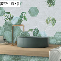 Nordic bathroom hexagonal tiles Non-slip art floor tiles Bathroom kitchen tiles Bathroom wall tiles Balcony tiles