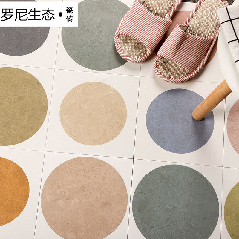 Simple European toilet tile bathroom tile kitchen balcony wall tile children's room Macaron tile 20000