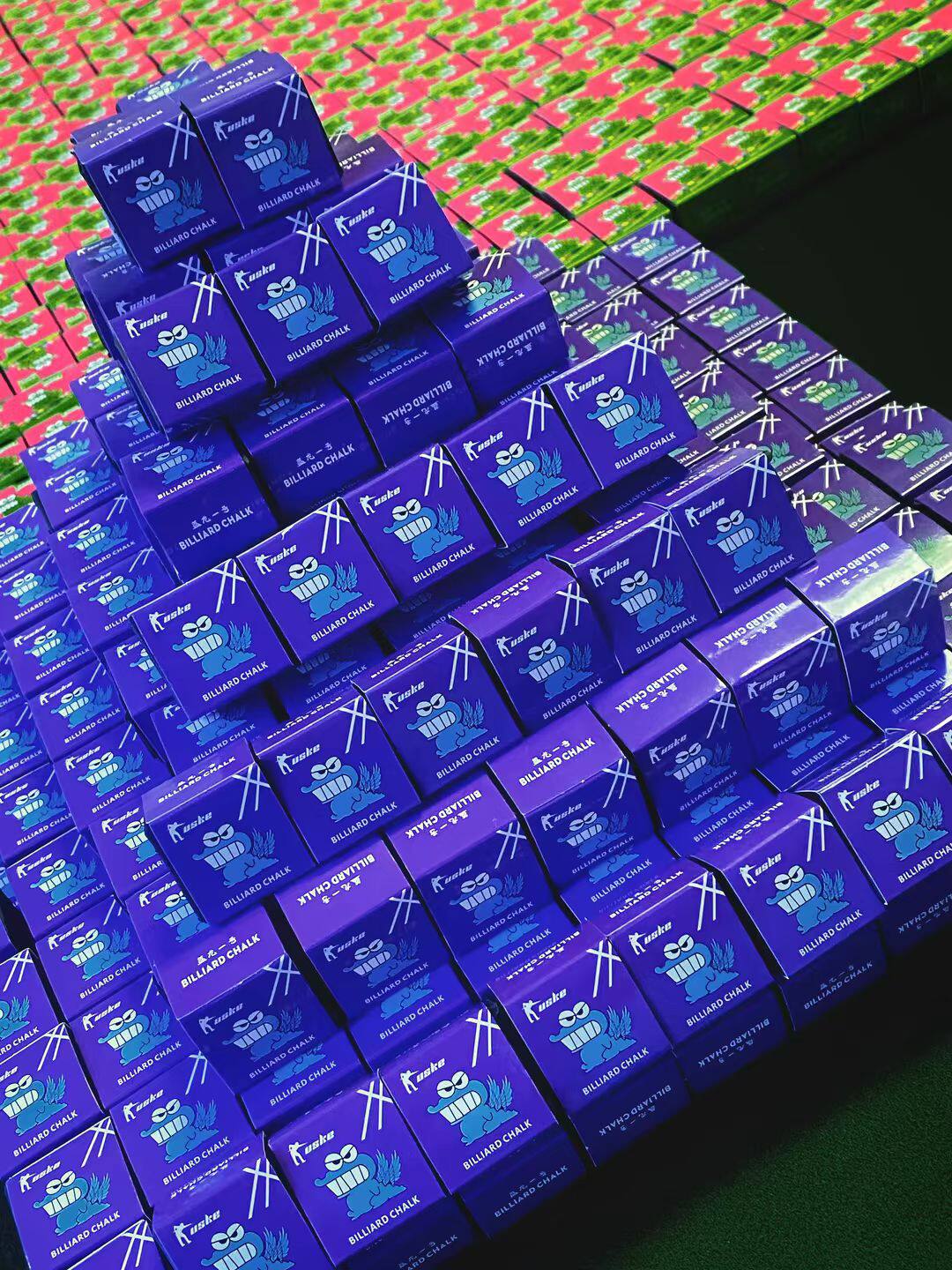 Мел для кия 官方正品蓝龙一号巧克粉易上粉细腻粉质独立包装 No brand