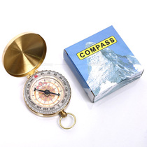 Pure Copper Finger North Needle G50 Pocket Watch Vintage Flap Compass Outdoor Climbing Multipurpose Compass with Night Light