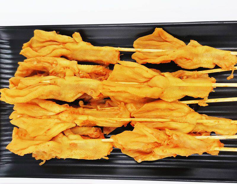 The fracture palm barbecue commercial frozen ingredient, skeleton duck paw pot to bone duck claw 15 string about 600 g