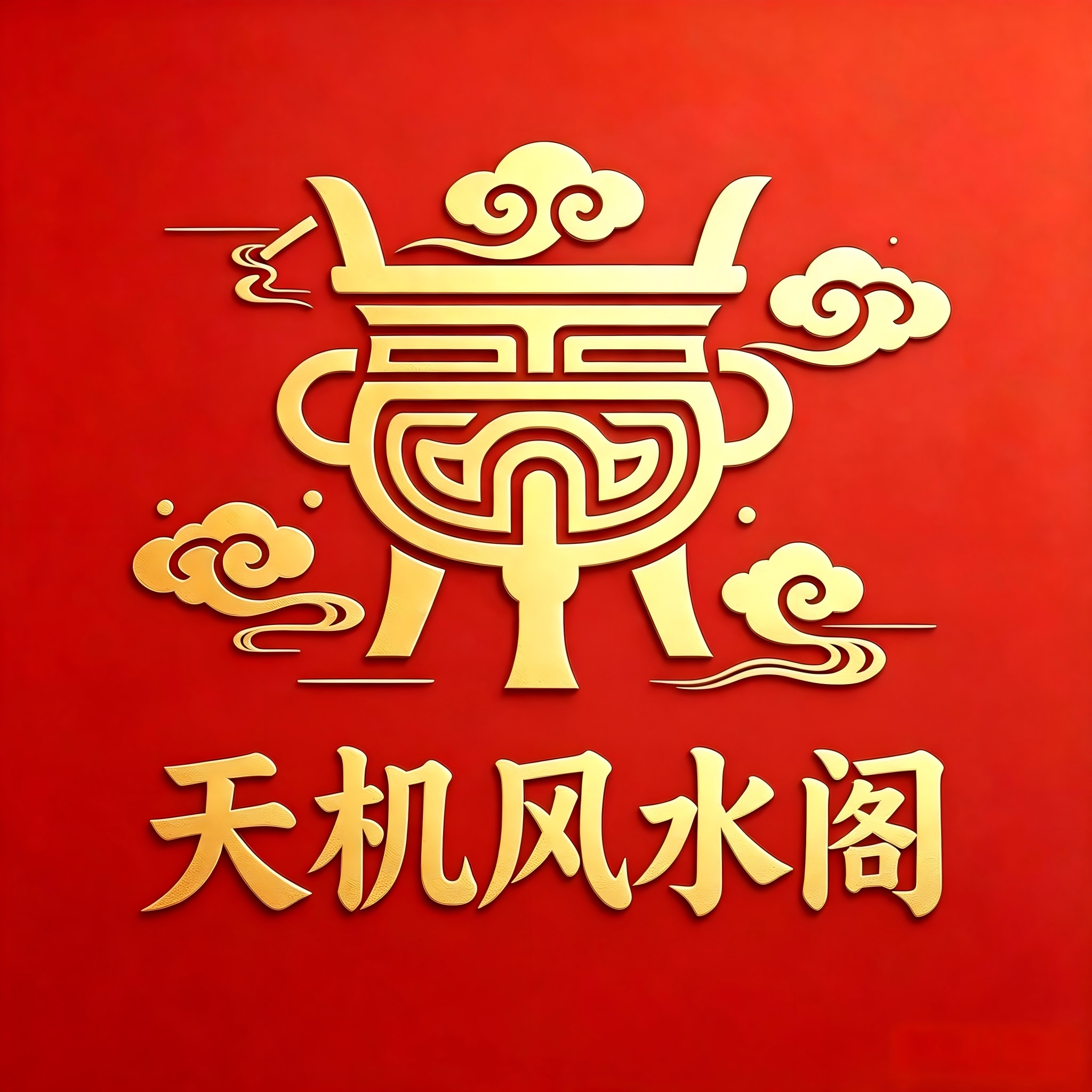 天机风水阁的LOGO