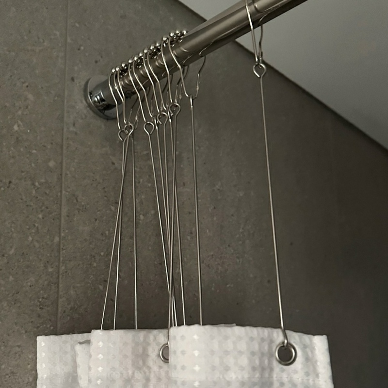 Shower Curtain Rod Extension Hook Eyelet Curtain Lengthening Rolling Hook Open Curtain Rod Sheer Curtain Extension Hook Shower Curtain Rod Extension Hook Eyelet Curtain Lengthening Rolling Hook Open Curtain Rod Sheer Curtain Extension Hook