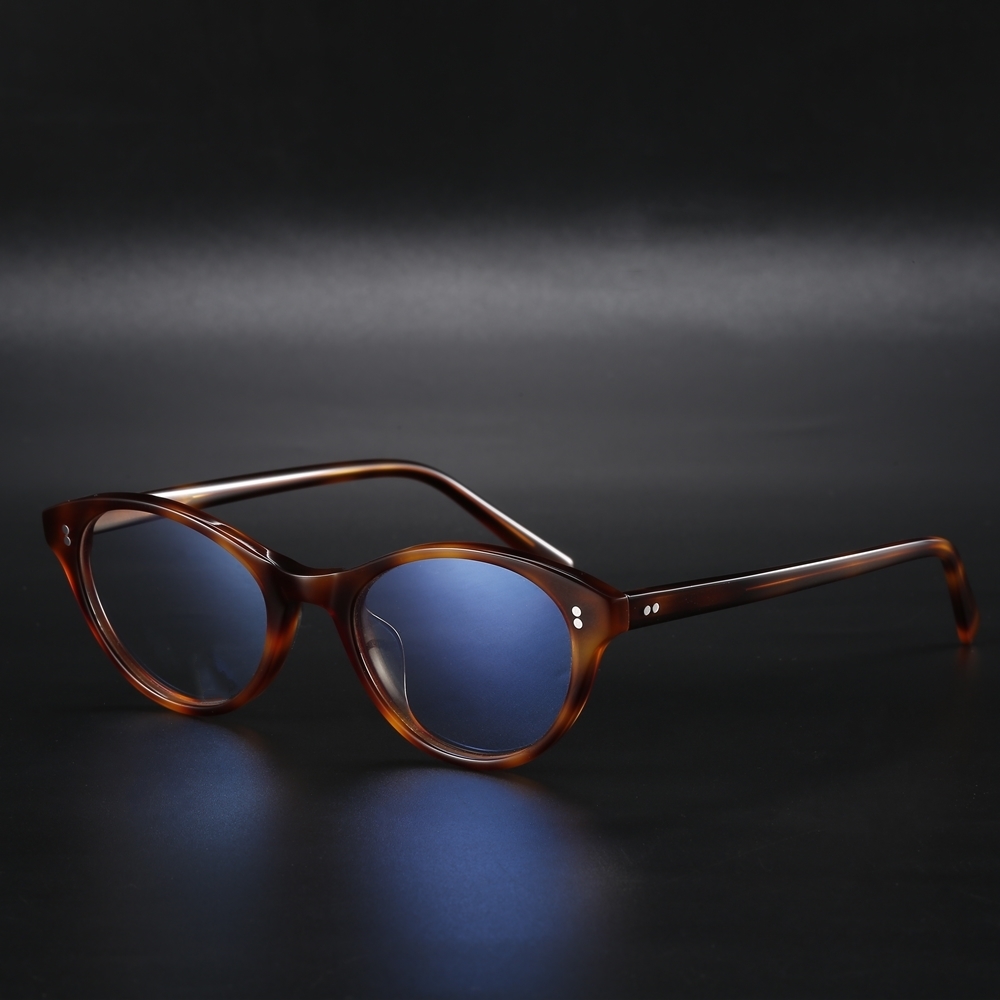 Japanese light luxury niche cat's eye retro literary anti-blue light glasses women's high-grade tortoiseshell plate glasses frame
