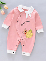 Baby jumpsuit newborn clothes newborn baby boneless underwear ha clothes climbing clothes spring cotton spring and autumn thin