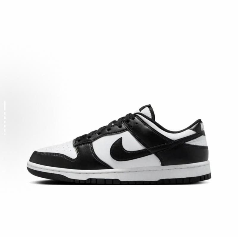 Nike Dunk Low Black and White Panda Gray and Red Low-Top Casual Skate Shoes Hf5441-100