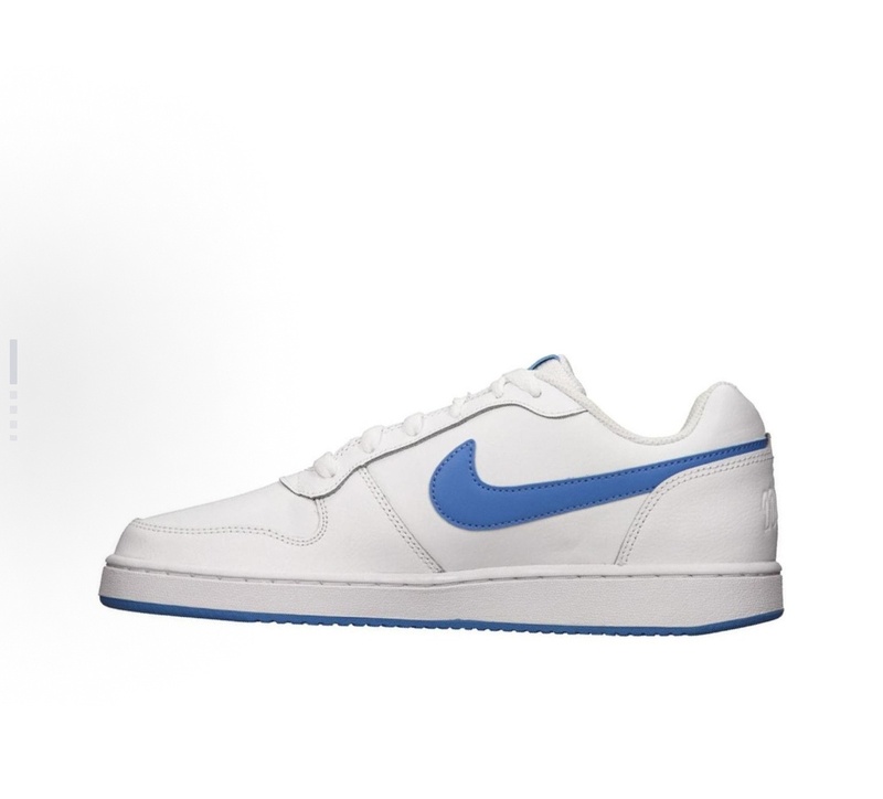Nike Ebernon Casual and Comfortable Low-Top Sneakers for Men, White and Blue Aq1775-102
