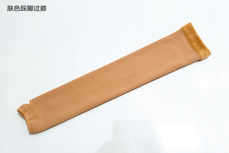 Mùa thu và mùa đông nylon cộng với nhung dày trên đầu gối vớ dày mùa đông