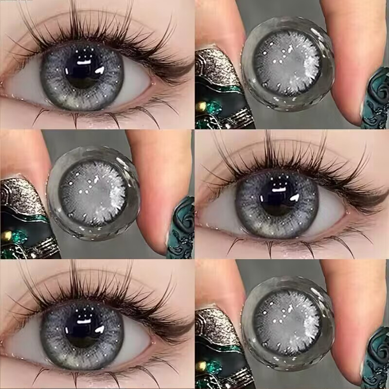 カラーコンタクトレンズ 半年使い捨て 女性 アジア系 混血 14.5mm コンタクトレンズ cos 大口径 一年使い捨て 小口径 マイ