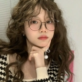 Ультра -чайные чайные очки женщины могут быть оснащены определенной степенью миопии 素 超 超 超 рамка декоративное зеркальное каркас для глазных рамков