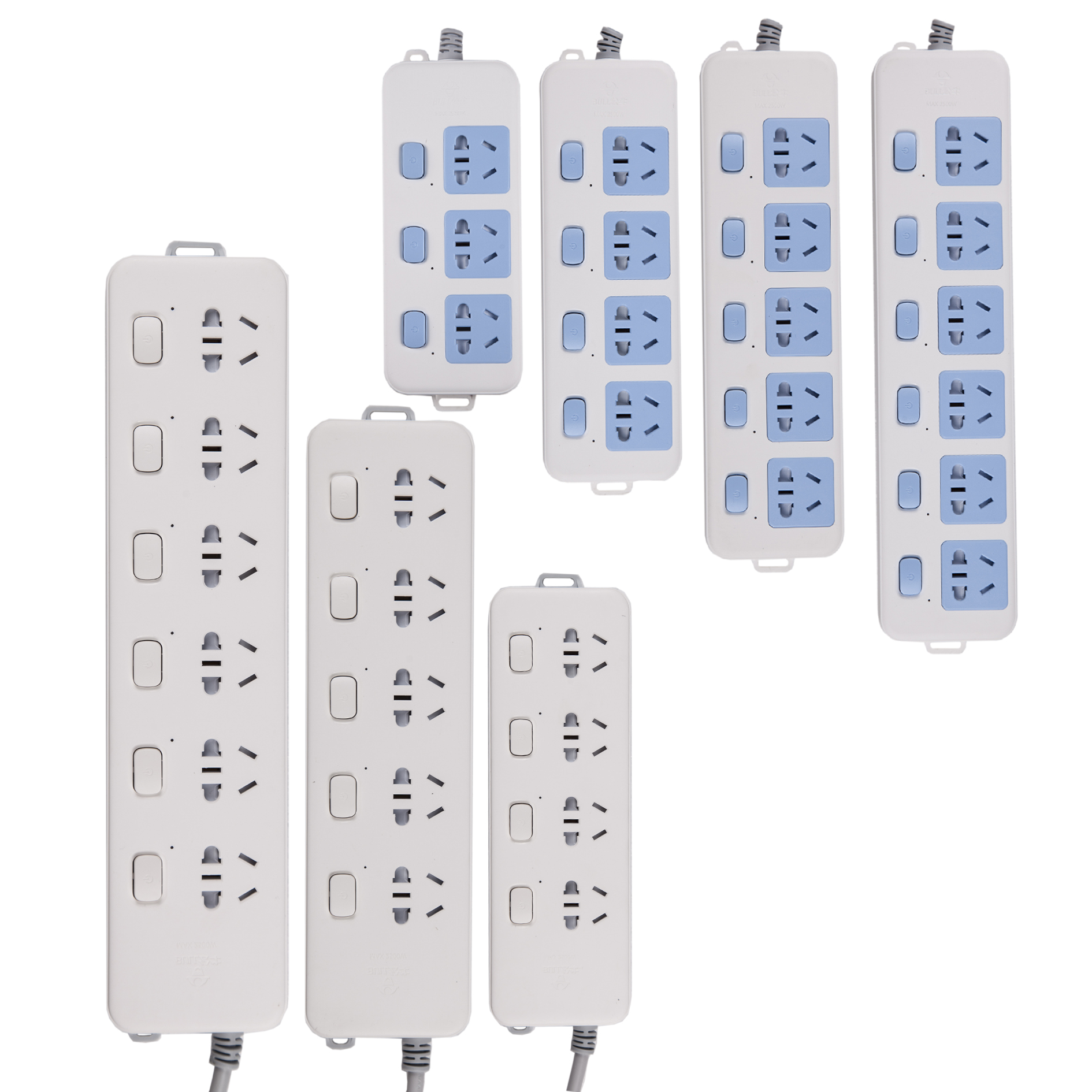 Bull Independent Switch Power Socket GN - 311 - 317 plug extension wiring board