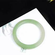  (Wrist tenderness bracelet)Hetian jade Cuiqing bracelet round and full soft elegant and graceful female models