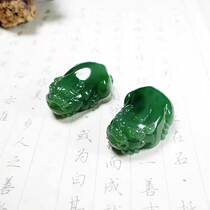  (Rui Beast Pixiu)Hetian jade Jasper Pixiu pendant spinach green vivid natural treasure lucky men and women