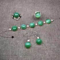  Russian jasper rose silver inlaid cats eye suit ring live buckle adjustable size fashion retro female model