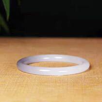  (Wrist tenderness bracelet)Natural jade Hetian jade smoke purple bracelet design simple and noble female models