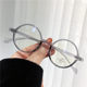 日系茶色可爱小圆框眼镜文艺复古眼镜架配近视眼镜框学生男女潮