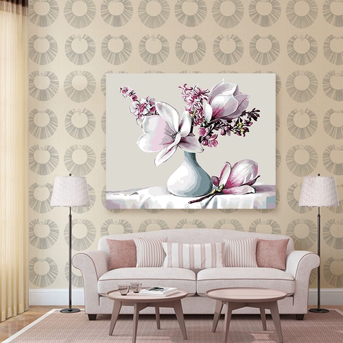 Растения растения цветочный ландшафт DIY Цифровой масляной рисунок