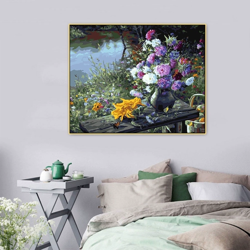 Растения растения цветок DIY Цифровой масляная картина