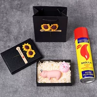 Подарочная коробка для свиньи+подарочный пакет+потребление свиньи