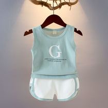 Baby childrens vest Childrens sleeveless bottoming open file Baby clothes thin childrens summer clothes Boys girls children
