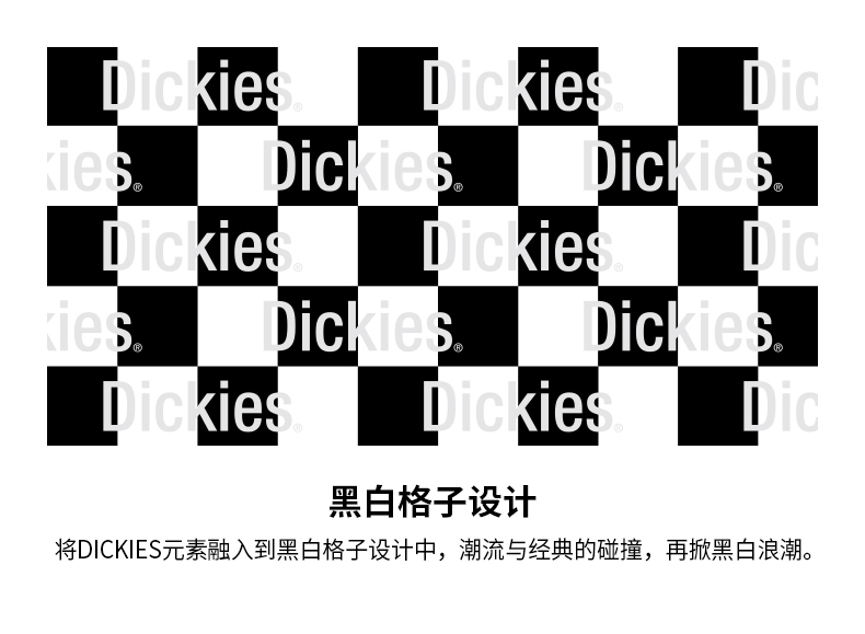 Dikka Dickies Messenger Bag Tide Nhãn hiệu nam Vai sinh viên Đánh dấu trang web chính thức Túi vải kẻ sọc Túi Messenger - Túi của con người túi đeo nam