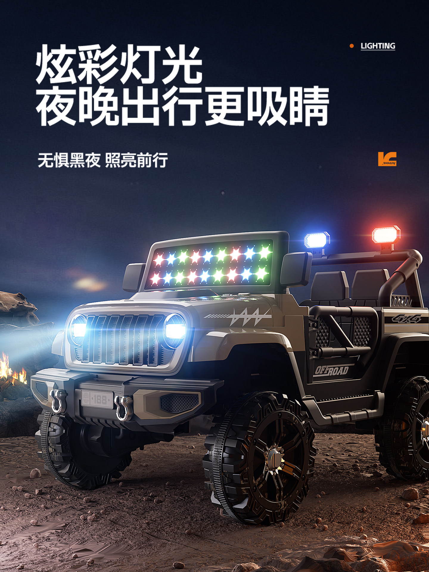 Children's Electric Car, Four-Wheel Off-Road Vehicle, Can Seat People, Suitable for Boys and Girls, Remote Control Car, Baby Four-Wheel Drive Rechargeable Ride-On Car