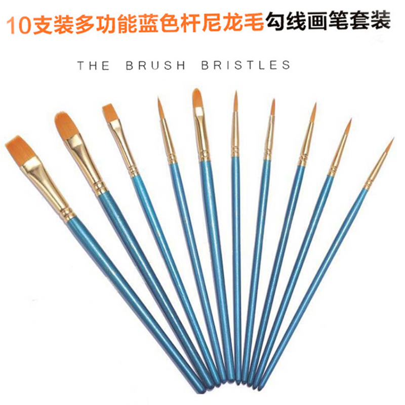 High-grade premium brush set digital oil painting fine art students paint acrylic with a hook-line nylon wool brush