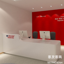 American Imagination English Training Course Reception desk L-shaped corner Early childhood education Paint bar Cashier