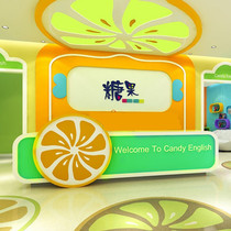 Candy childrens English Early Education Center Reception desk Education Art training course Cashier Kindergarten bar