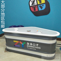 Eloquence training class Paint broadcasting table Studio anchor station Host live table Recording station microphone front desk table