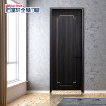 Fuxuan doors and windows Simple modern room style Indoor bedroom Solid wood door room silent ecological door Set door customization