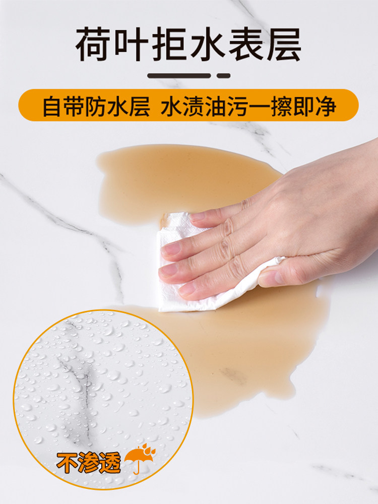 Kitchen Oil-Proof Stickers, Self-Adhesive Wallpaper, Imitation Tile, Waterproof, Moisture-Proof, High-Temperature Resistant Aluminum-Plastic Panel, Stove Cover, Renovation