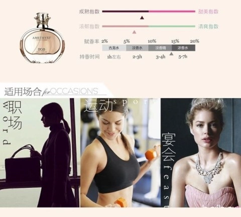 [Chính thức xác thực] Nước hoa nữ BOB Amethyst Mystery Guarding Hương Hương thơm cuối cùng Hương thơm 30ml - Nước hoa coco mademoiselle 20ml