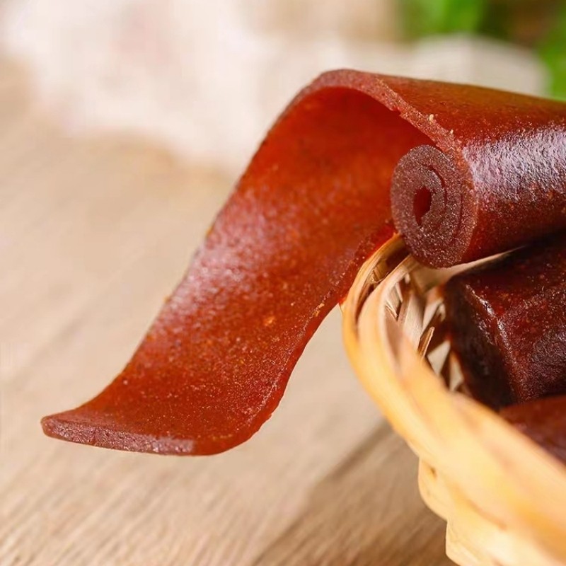 Hawthorn Roll Fruit Peel, Individually Packaged, Small Package, Casual Snack, Whole Box, Sweet and Sour, Soft and Glutinous, Satisfying Cravings, Candied Fruit, New Year Goods