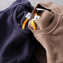 This is really comfortable to wear on the inside can be used for autumn and winter fleece sweater mens coat 1617