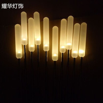 LED luminous reed light acrylic frosted stick bubble reed light outdoor waterproof view light inserts Grass Terrace light