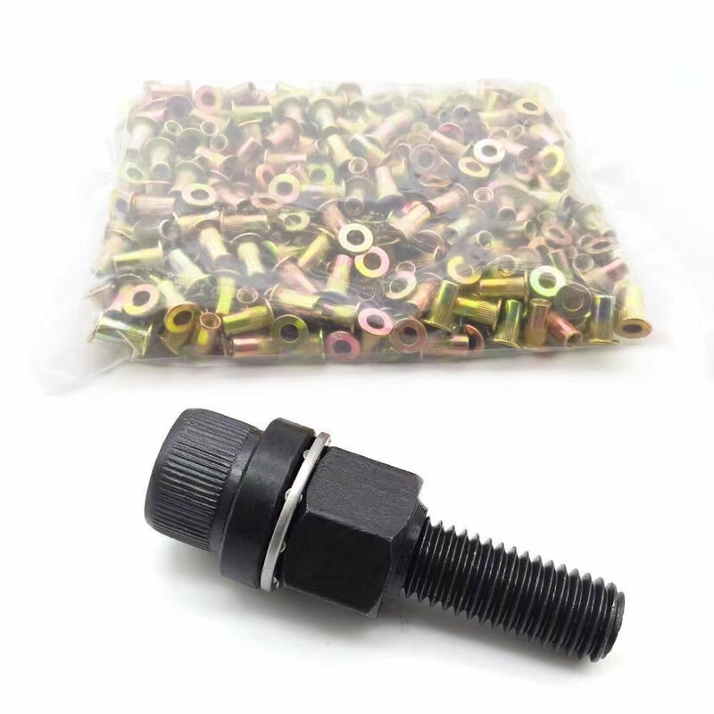 Rivet Nut Simple Tool Household Car License Plate Iron Sheet Manual Pull Nut Flat Head Rivet Nut Rivet